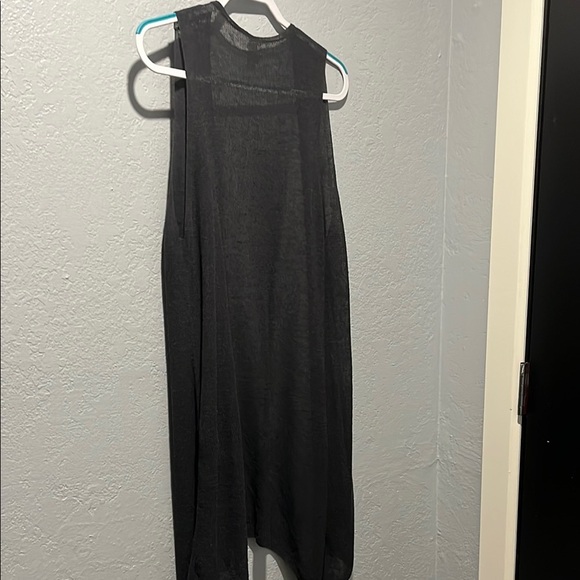 Eileen Fisher Gray  Sleeveless Cardigan Vest - Picture 4 of 6